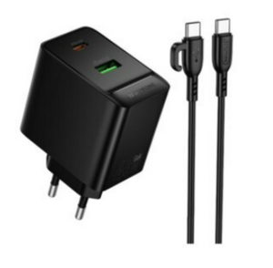 Зарядное устройство  BOROFONE BAS16A Erudite PD45W(1C1A) charger set(C to C)(EU) (черный)