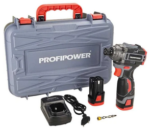 Аккумуляторный бесщеточный винтоверт Profipower BL-162(16В,160Нм, Li-ion 2шт, 2.0Ач, 3 скорости)