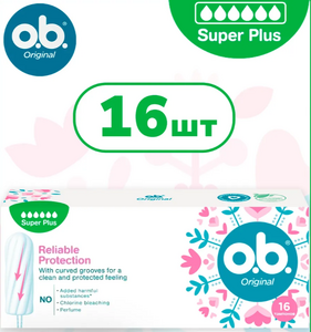 Тампоны o.b. Original Super Plus 16шт