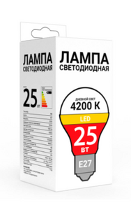 Промо Лампа светодиодная BY А65 25 Вт Е27 1500 Лм 4200 К 175-245 В Ra>80, IRF <5%