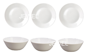 Набор столовый JEWEL White 6 предметов (стеклокерамика) 1/8