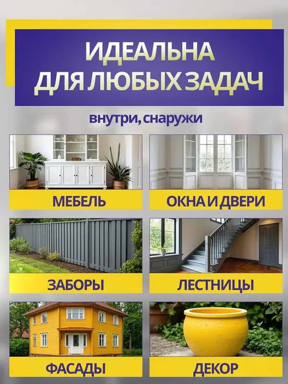 Эмаль акриловая универсальна голубая 0,9кг 8шт/уп