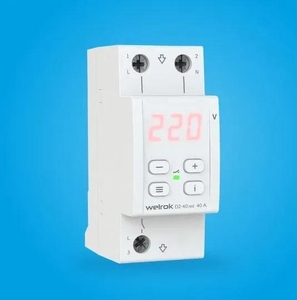 Реле контроля напряжения однофазное Welrok D2-40 red