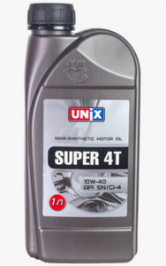 Масло моторное SUPER 4T 10W40 UNIX API SN/CI-4 1л