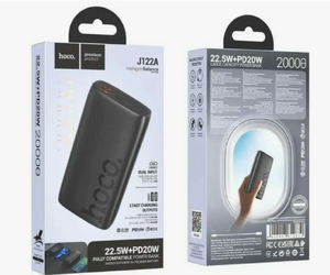 Повербанк 20 000мач HOCO J122A Respect 22.5W+PD20W (чёрный)