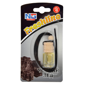 Ароматизатор подвесной Freshline черный лед, 5 мл