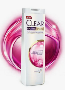 Шампунь Clear 400ml Против Перхоти, Восстановление Поврежденных и Окрашенных Волос 1/6