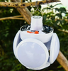 Фонарь кемпинговый MANS TOR MN-2029 с зарядкой от USB и солнечной батареи с 5-ю LED панелями