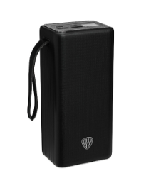 Повербанк  BY 40000мАч, 2xUSB-A, 2xUSB-C, 20W, 3A, цифровой индикатор, пластик, чёрный