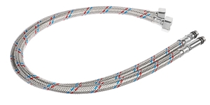 Подводка гибкая для смесителя Г1/2", М10, 60см, пара, FRESSO