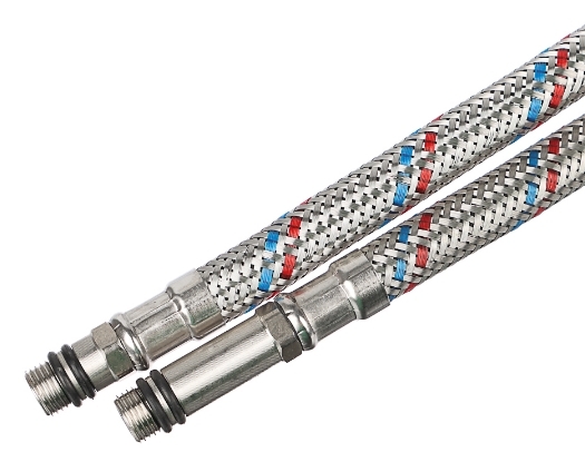 Подводка гибкая для смесителя Г1/2", М10, 80см, пара, FRESSO