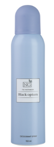 Парфюмированный спрей для тела тм NEW GALAXY 150 мл, black opium 6шт/уп