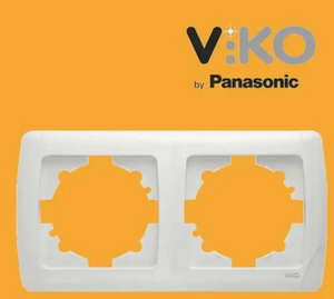 Рамка 2-я горизонтальная белая VICO Panasonic