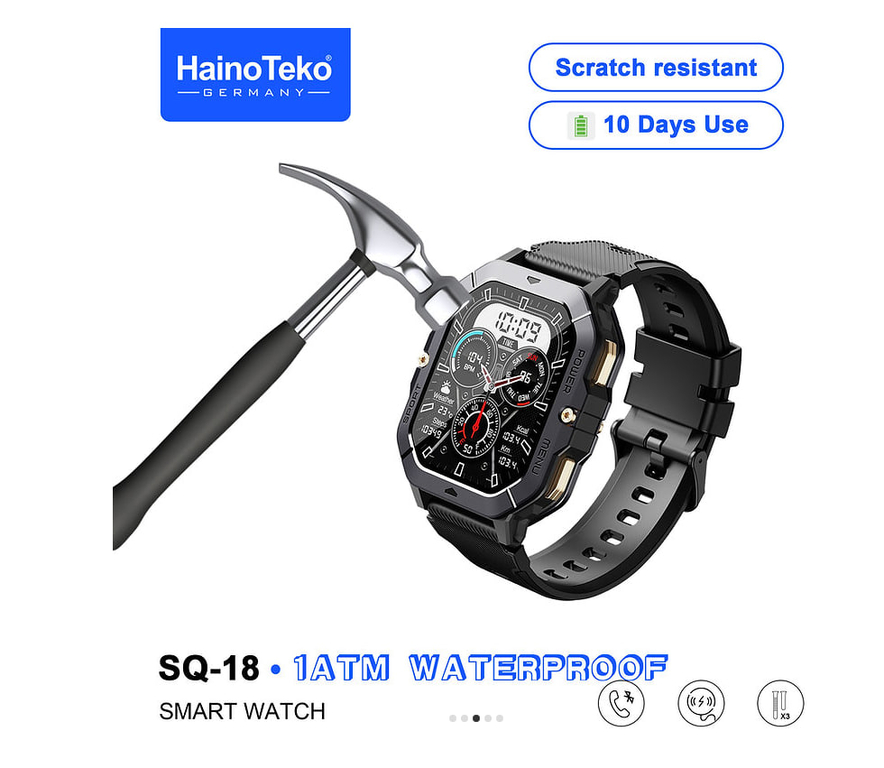 Смарт часы HainoTeko SQ-18 ТАКТИЧЕСКИЕ
