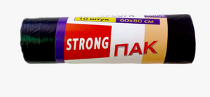 Мусорные пакеты STRONG ПАК 60л/10 50шт/уп