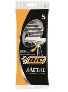 Бритвенный станок BIC Метал, (5шт)