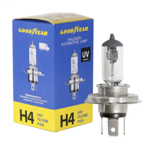 Лампа галоген 24V 75/70W P 43t GOOD YEAR