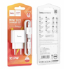 Зарядное устройство USB Hoco C106A, 5V/ 2.1A с кабелем Micro-USB, 1м, белый 10.5W