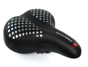 Седло велосипедное VeloWheel, широкое и комфортное, 275 × 200 мм