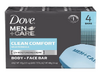 Крем мыло ДАВ мужской 100гр CLEAN COMFORT MEN